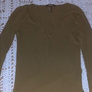 Army green long sleeve shirt